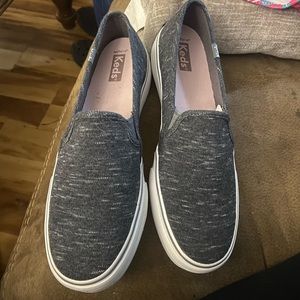 Charcoal slip on Keds